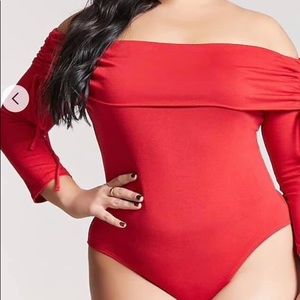 Red bodysuit